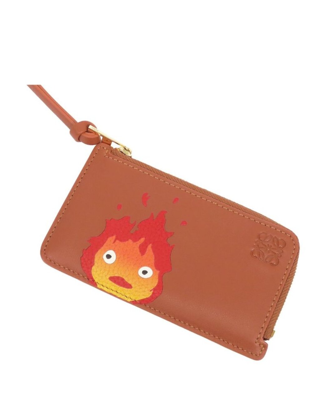 Loewe Fragment Case Brown Leather Studio Ghibli Collaboration Howl's Moving